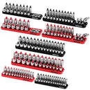 SEDY 8Pcs Magnetic Socket Organizer Tray Metric SAE Sockets Storage Holder Tool - RnR Galore