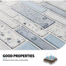 Self - Adhesive Wall Tiles Vinyl Kitchen Tile Marble Blue 10 Pieces - RnR Galore
