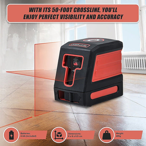 Self Leveling Laser Level 15m Cross Line Line Beam Tool - RnR Galore
