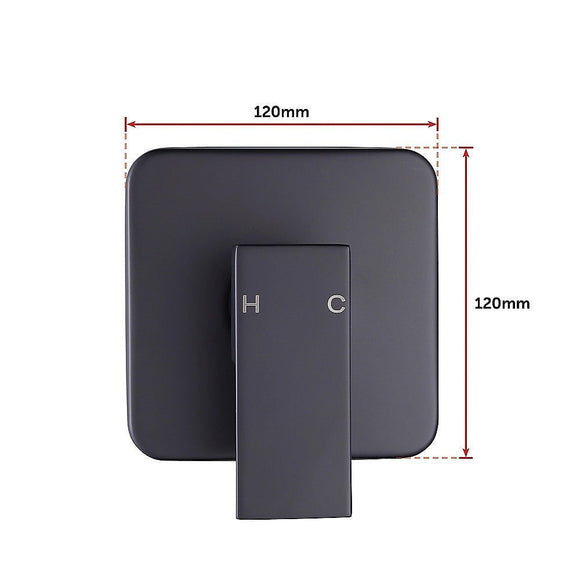 Shower Bath Mixer Tap Bathroom WATERMARK Approved - Electroplated Matte Black - RnR Galore
