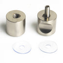 Shower Glass Door Knob Bathroom Back - to - Back Handle Pull 304 Brushed - RnR Galore