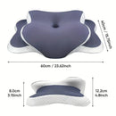 Side Sleeper Neck Pillow | Odor - Free, Light Beige Friendly Design, Comfortable Sleep Posture, Polyester Material, Hand Wash Only - RnR Galore