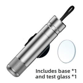 Silver 2 - in - 1 Emergency Car Escape Tool - Spring - Loaded Window Breaker & Seatbelt Cutter - RnR Galore