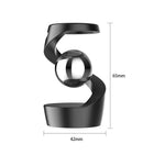 Silver gyroscope and silver beads Kinetic Levitating Desk Toy - Silent Spinning Floating Gyroscope for Stress Relief & Office Decor - RnR Galore
