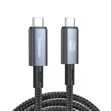 Simplecom CA615 USB - C to USB - C Cable USB4 40Gbps 5A 240W PD3.1 8K@60Hz 1.5M - RnR Galore