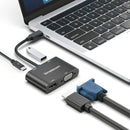 Simplecom DA440 4 - in - 1 USB - C Multiport Adapter with Power Delivery USB 3.0 VGA HDMI - RnR Galore