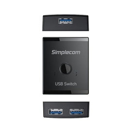 Simplecom KM125 Bi - Directional 2 - Way USB 3.0 Switch 1 In 2 Out (2 In 1 Out) 5Gbps - RnR Galore