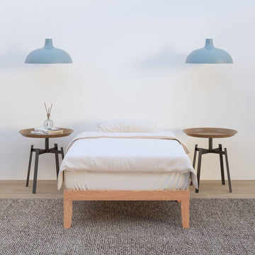 Single Size Warm Wooden Natural Bed Base Frame – King Single - RnR Galore