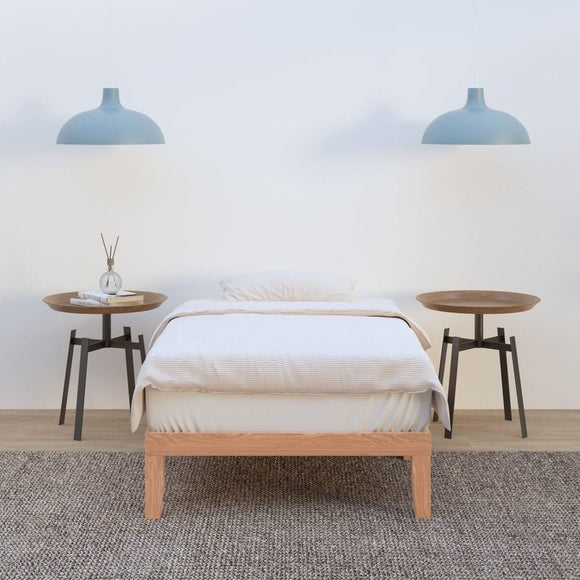 Single Size Warm Wooden Natural Bed Base Frame – King Single - RnR Galore