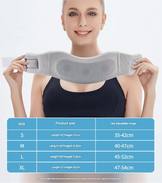 Size S Light Blue Ergonomic Neck Support Brace - Soft Cervical Collar for Posture Correction and Pain Relief - RnR Galore
