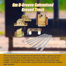 Sliding Gate Hardware Accessories Kit - 6m Track, Wheels, Stopper, Roller Guide - RnR Galore