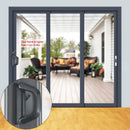 Sliding Patio Door Handle Set Mortise Lock Suitable for Sliding Glass Patio Door Black - RnR Galore
