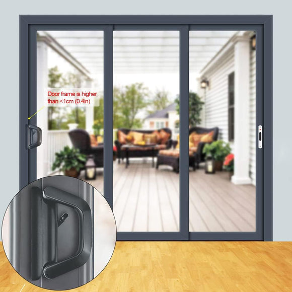 Sliding Patio Door Handle Set Mortise Lock Suitable for Sliding Glass Patio Door Black - RnR Galore