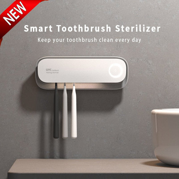 Smart UVC Toothbrush Sterilizer & Holder with Heat Drying, Radar Sensor Night Light(white) - RnR Galore