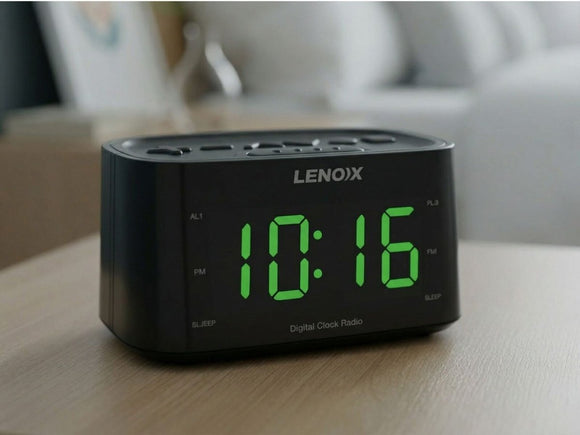 Smartphone - Charging Alarm Clock & FM Radio (Black) w/ USB Port - RnR Galore