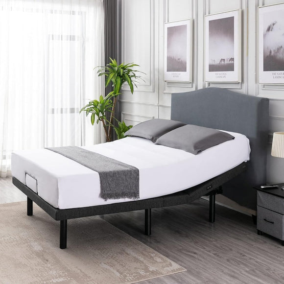 S*MAX Queen Adjustable Zero Gravity Bed Frame with Dual Motors Wireless Remote & USB Ports - RnR Galore