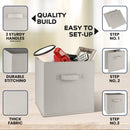 SORTI 27x28x27 CM Light Purple 8 - Pack Foldable Storage Cubes - Fabric Bookcase Organizers for Toys and More - RnR Galore