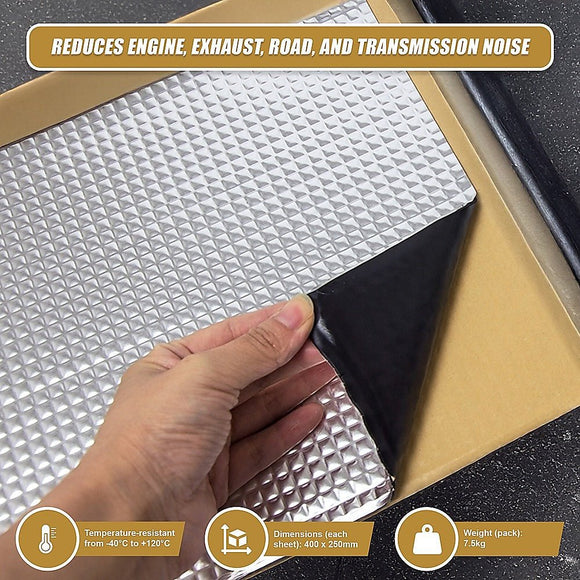 Sound Deadening Dead Mat 20 Sheets 20sq.ft Car Vibration Proofing - RnR Galore