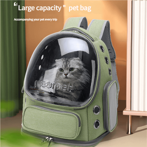 Spacious Pet Carrier with Ventilation System & Water - Resistant Design(khaki) - RnR Galore