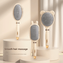 Square comb Soft Touch Air Cushion Hair Brush with Built - in Cleaning Claw Detangling Massage Comb for Wet and Dry Hair Gentle Scalp Care - RnR Galore