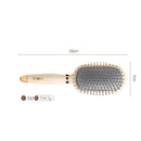 Square comb Soft Touch Air Cushion Hair Brush with Built - in Cleaning Claw Detangling Massage Comb for Wet and Dry Hair Gentle Scalp Care - RnR Galore
