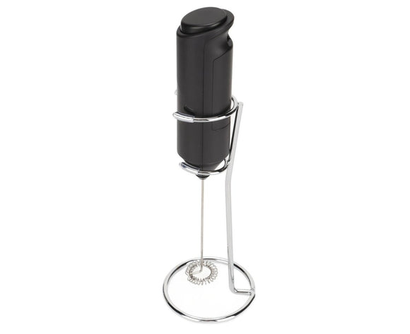 Stainless Steel Handheld Milk Frother, Electric Whisk & Drink Mixer with Bracket for Coffee - RnR Galore