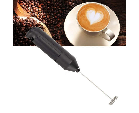 Stainless Steel Handheld Milk Frother, Electric Whisk & Drink Mixer with Bracket for Coffee - RnR Galore