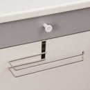 Stainless Steel No - punch Roll Paper Rack for Kitchen Cabinet Cling Film Storage Rack - Silver - RnR Galore