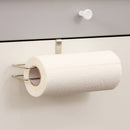 Stainless Steel No - punch Roll Paper Rack for Kitchen Cabinet Cling Film Storage Rack - Silver - RnR Galore