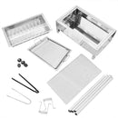 Stainless Steel Portable Outdoor BBQ Barbecue Grill Set Charcoal Kebab Picnic Camping Sets Medium - RnR Galore