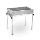 Stainless Steel Portable Outdoor BBQ Barbecue Grill Set Charcoal Kebab Picnic Camping Sets Medium - RnR Galore