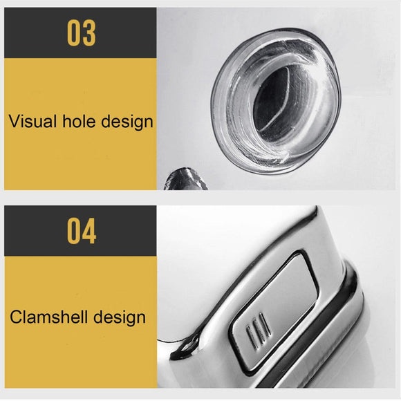 Stainless Steel Wall Mounted Soap Dispenser Hotel Bathroom Sanitizer Bottle - 500ML - RnR Galore