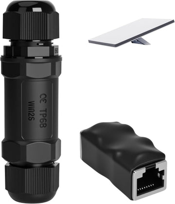 Starlink Ethernet Connector,RJ45 Coupler, Ethernet Female to Female Extender with Lightning Protection and IP68 Waterproof,CAT8/CAT7/CAT6/CAT5E Cables - RnR Galore