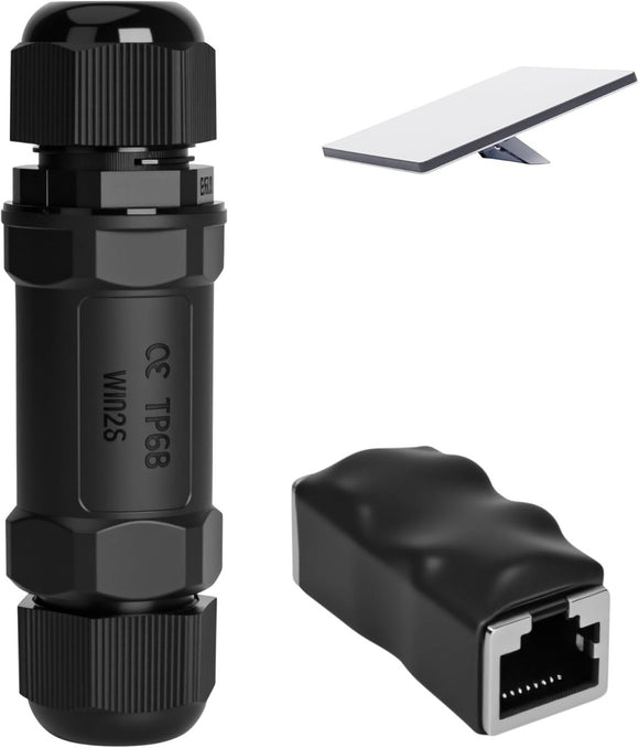 Starlink Ethernet Connector,RJ45 Coupler, Ethernet Female to Female Extender with Lightning Protection and IP68 Waterproof,CAT8/CAT7/CAT6/CAT5E Cables - RnR Galore