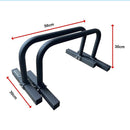 Steel Parallette Bars for Push Ups, Dips & Calisthenics Home Strength Training - RnR Galore