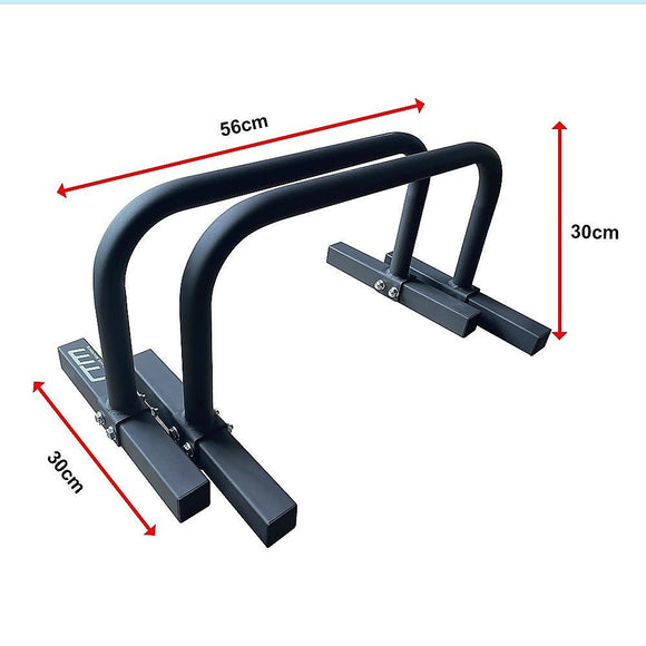Steel Parallette Bars for Push Ups, Dips & Calisthenics Home Strength Training - RnR Galore