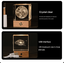 Stroll through the starry sky Luminous 3D Crystal Cube Night Light - Laser Engraved Artwork with Solid Wood Base - RnR Galore