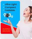 Suction Cup Phone Mount , 360° Adjustable Magnetic Car Phone Holder, Pocket Size Foldable Car Mount, Cell Phone Holders for Your Car for iPhone Series - Black - RnR Galore