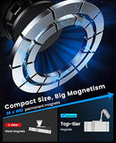 Suction Cup Phone Mount , 360° Adjustable Magnetic Car Phone Holder, Pocket Size Foldable Car Mount, Cell Phone Holders for Your Car for iPhone Series - Black - RnR Galore