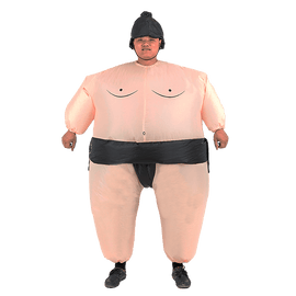 SUMO Fancy Dress Inflatable Suit - Fan Operated Costume - RnR Galore