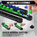SWANLAKE 6 - Piece Swivel Socket Organiser Set, 1/4 - Inch x 26 Clips, 3/8 - Inch x 26 Clips, 1/2 - Inch x 22 Clips, Premium Quality Socket Storage Holders - RnR Galore