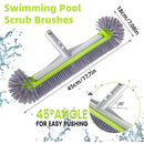 Swimming Pool Cleaning Brush Corner Scrub Brush Pool Wall Floor Cleaner Tool - RnR Galore