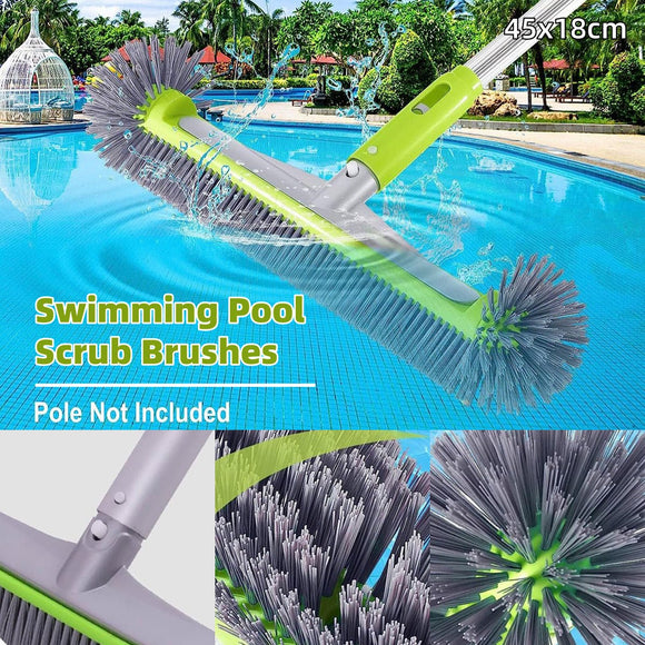 Swimming Pool Cleaning Brush Corner Scrub Brush Pool Wall Floor Cleaner Tool - RnR Galore