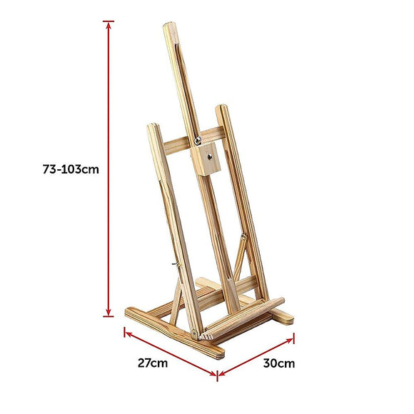 Tabletop Easel Wood Studio H - Frame Artist Art Display Painting Shop Tripod Stand Wedding - RnR Galore