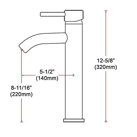 Tall Basin Mixer Tap Faucet - Kitchen Laundry Bathroom Sink - RnR Galore