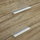 Tallboy with 5 Storage Drawers Natural Wood like MDF in Oak Colour - RnR Galore