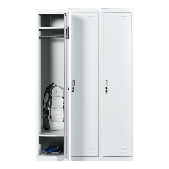 Three - Door Side by Side Office Gym Shed Storage Locker - RnR Galore
