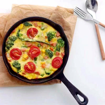 Three - piece set Heavy Duty Cast Iron Skillet & Grill Pan Thickened Vintage Style Cookware for Steak Breakfast & Camping - RnR Galore