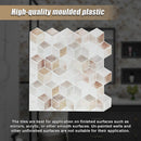 Tiles 3D Peel and Stick Wall Tile Shell Mosaic 10 Sheets - RnR Galore