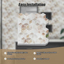 Tiles 3D Peel and Stick Wall Tile Shell Mosaic 10 Sheets - RnR Galore